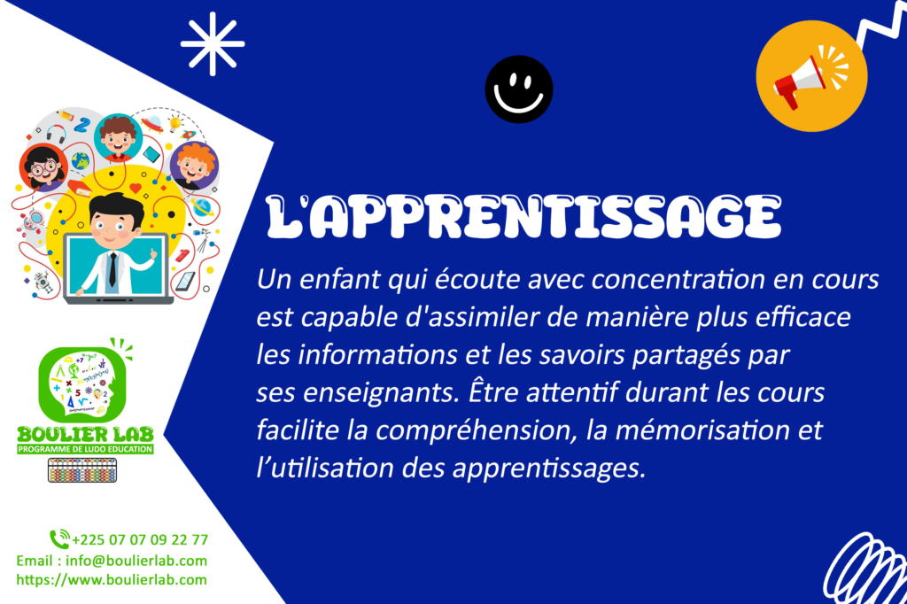 L'APPRENTISSAGE